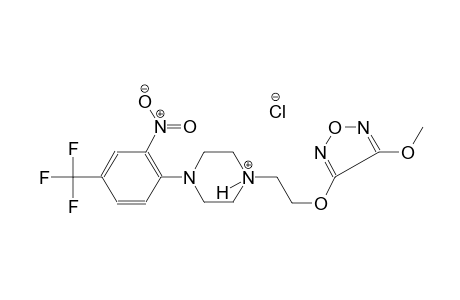 piperazinium, 1-[2-[(4-methoxy-1,2,5-oxadiazol-3-yl)oxy]ethyl]-4-[2-nitro-4-(trifluoromethyl)phenyl]-, chloride