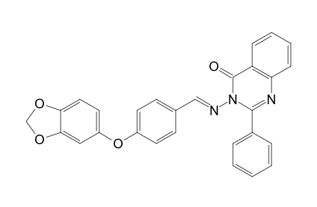 3-({(E)-[4-(1,3-Benzodioxol-5-yloxy)phenyl]methylidene}amino)-2-phenylquinazolin-4(3H)-one