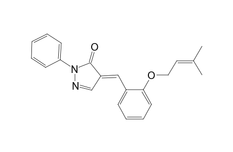 2,4-Dihydro-4-[[2-[(3-methyl-2-butenyl)oxy]phenyl]methylene]-2-phenyl-3H-pyrazol-3-one