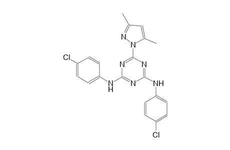 N~2~,N~4~-bis(4-chlorophenyl)-6-(3,5-dimethyl-1H-pyrazol-1-yl)-1,3,5-triazine-2,4-diamine