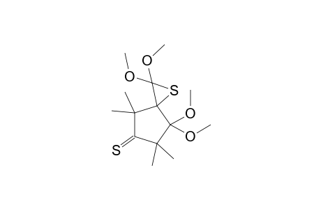 2,2,4,4-Tetramethoxy-5,5,7,7-tetramethyl-6-thioxo-1-thiaspiro[2.4]heptane
