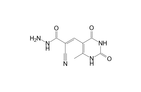 5-[2'-(Azocarbonyl)-2'-cyanoethenyl)-6-methyl-1,2,3,4-tetrahydropyrimidine-2,4-dione