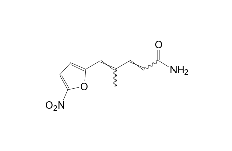 4-methyl-5-(5-nitro-2-furyl)-2,4-pentadienamide