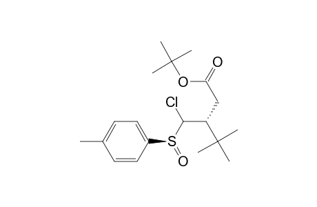 (3R*,4R*,sS*)-tert-Butyl 4-chloro-3-(1,1-dimethylethyl)-4-(p-tolylsulfinyl)butyrate