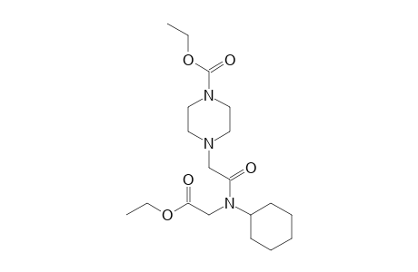 1-Piperazinecarboxylic acid, 4-[2-[cyclohexyl(2-ethoxy-2-oxoethyl)amino]-2-oxoethyl]-, ethyl ester
