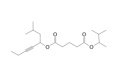 Glutaric acid, 3-methylbut-2-yl 2-methyloct-5-yn-4-yl ester