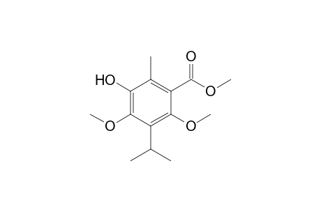 5-Hydroxy-2,4-dimethoxy-6-methyl-3-propan-2-ylbenzoic acid methyl ester