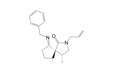 2-Allyl-6-(benzylimino)-4-methyl-2-azaspiro[4.4]nonan-1-one