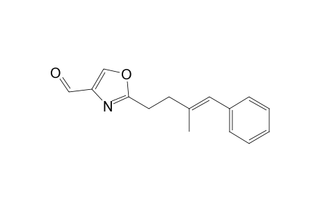 2-[(E)-3-methyl-4-phenyl-but-3-enyl]-1,3-oxazole-4-carbaldehyde