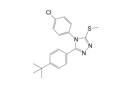 3-(p-tert-butylphenyl)-4-(p-chlorophenyl)-5-(methylthio)-4H-1,2,4-triazole