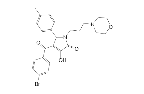 4-(4-bromobenzoyl)-3-hydroxy-5-(4-methylphenyl)-1-[3-(4-morpholinyl)propyl]-1,5-dihydro-2H-pyrrol-2-one