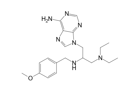 1-(6-Aminopurin-9-yl)-2-[(4-methoxyphenyl)methyl]amino-3-diethylaminopropane
