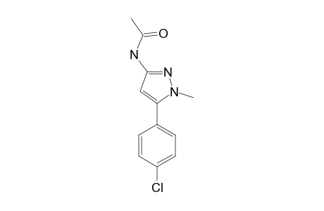 N-[5-(4-chlorophenyl)-1-methylpyrazol-3-yl]acetamide