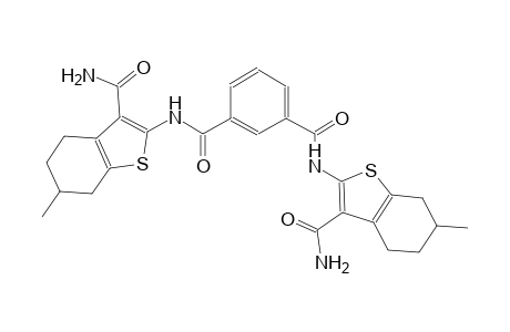 N~1~,N~3~-bis[3-(aminocarbonyl)-6-methyl-4,5,6,7-tetrahydro-1-benzothien-2-yl]isophthalamide
