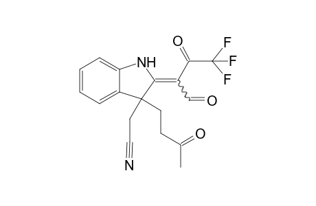 3-[3'-Oxobutyl-2-(3",3',3"-trifluoro-1"-formyl-2"-oxopropylidene)-2',3'-dihydro-1H-indol-3'-yl]-acetonitrile