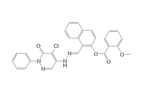 1-{(E)-[2-(5-chloro-6-oxo-1-phenyl-1,6-dihydro-4-pyridazinyl)hydrazono]methyl}-2-naphthyl 2-methoxybenzoate