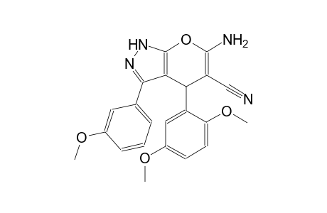 6-amino-4-(2,5-dimethoxyphenyl)-3-(3-methoxyphenyl)-1,4-dihydropyrano[2,3-c]pyrazole-5-carbonitrile