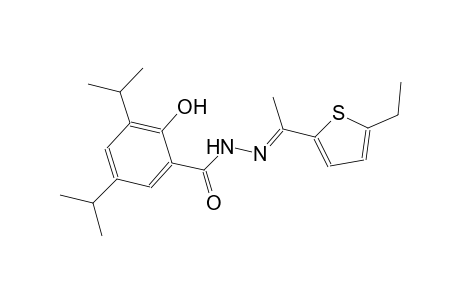 N'-[(E)-1-(5-ethyl-2-thienyl)ethylidene]-2-hydroxy-3,5-diisopropylbenzohydrazide