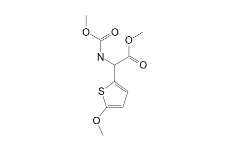 METHOXYCARBONYLAMINO-(5-METHOXY-THIOPHEN-2-YL)-ACETIC-ACID-METHYLESTER