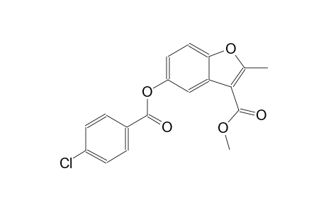 methyl 5-[(4-chlorobenzoyl)oxy]-2-methyl-1-benzofuran-3-carboxylate