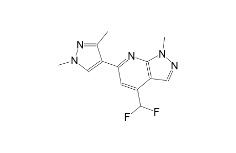 1H-pyrazolo[3,4-b]pyridine, 4-(difluoromethyl)-6-(1,3-dimethyl-1H-pyrazol-4-yl)-1-methyl-