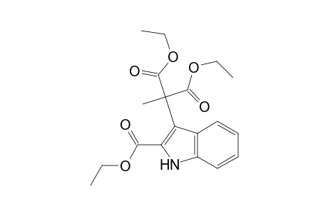 2-(2-carbethoxy-1H-indol-3-yl)-2-methyl-malonic acid diethyl ester