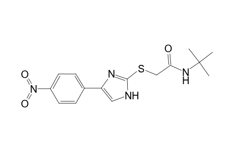 Acetamide, N-(1,1-dimethylethyl)-2-[4-(4-nitrophenyl)-2-imidazolylthio]-