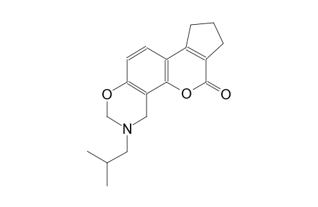 2H-cyclopenta[4,5]pyrano[2,3-f][1,3]benzoxazin-6(7H)-one, 3,4,8,9-tetrahydro-3-(2-methylpropyl)-