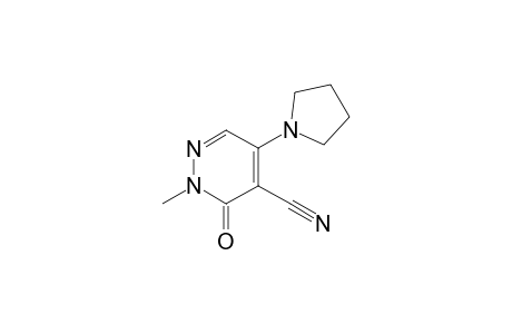 2-Methyl-3-oxo-5-(pyrrolidin-1-yl)-2,3-dihydropyridazine-4-carbonitrile