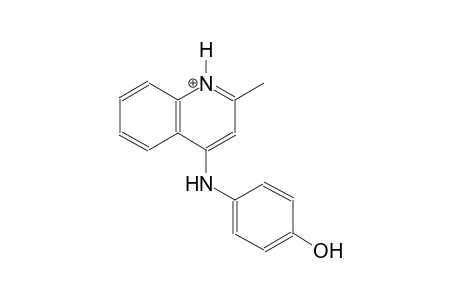 4-(4-hydroxyanilino)-2-methylquinolinium