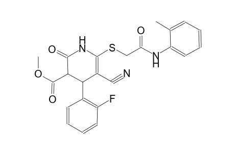 3-pyridinecarboxylic acid, 5-cyano-4-(2-fluorophenyl)-1,2,3,4-tetrahydro-6-[[2-[(2-methylphenyl)amino]-2-oxoethyl]thio]-2-oxo-, methyl ester