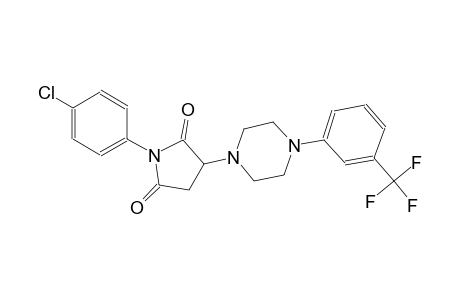 1-(4-chlorophenyl)-3-{4-[3-(trifluoromethyl)phenyl]-1-piperazinyl}-2,5-pyrrolidinedione