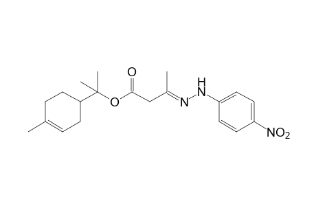 acetoacetic acid, d-alpha-terpinyl ester, p-dinitrophenylhydrazone