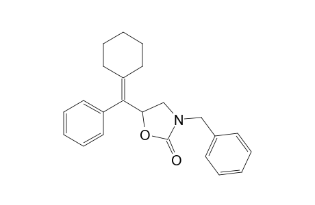 3-Benzyl-5-(cyclohexylidene(phenyl)methyl)-2-oxazolidinone