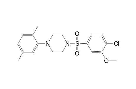 1-(4-Chloranyl-3-methoxy-phenyl)sulfonyl-4-(2,5-dimethylphenyl)piperazine