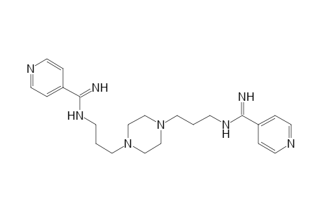 N-{3-[4-(3-Isonicotinimidoylamino-propyl)-piperazin-1-yl]-propyl}-isonicotinamidine