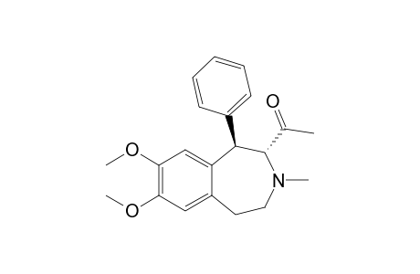 (1R*,2R*)-7,8-Dimethoxy-2-acetyl-N-methyl-1-phenyl-2,3,4,5-tetrahydro-1H-3-benzazepine