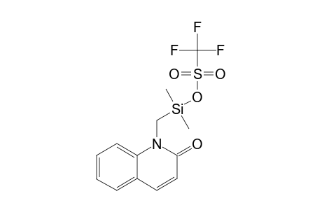 1-(Trifluoromethylsulfonyloxydimethylsilylmethyl)-2-quinolone
