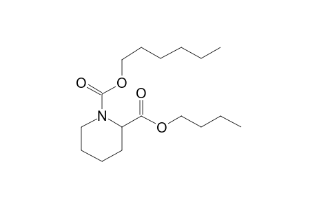 Pipecolic acid, N-hexyloxycarbonyl-, butyl ester