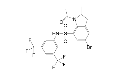 1H-indole-7-sulfonamide, 1-acetyl-N-[3,5-bis(trifluoromethyl)phenyl]-5-bromo-2,3-dihydro-2-methyl-