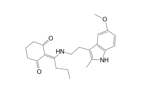 2-[1-[2-(5-methoxy-2-methyl-1H-indol-3-yl)ethylamino]butylidene]cyclohexane-1,3-dione