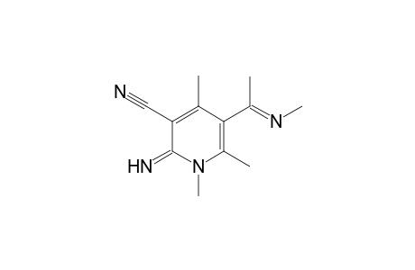 5-[1'-N-(Methylimino)ethyl]-2-imino-1,4,6-trimethyl-1,2-dihydropyridin-3-carbonitrile