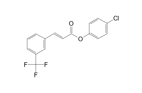 Trans-3-trifluoromethylcinnamic acid, 4-chlorophenyl ester