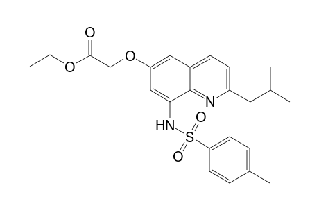 Ethyl 2-(2-Isobutyl-6-quinolyloxy-8-p-toluenesulfonamido)acetate