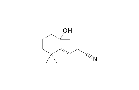 (3Z)-3-(2,2,6-trimethyl-6-oxidanyl-cyclohexylidene)propanenitrile