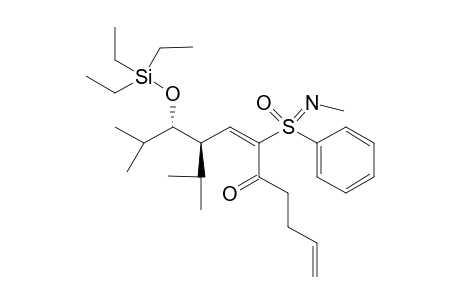 (8R,9S,E)-8-Isopropyl-10-methyl-6-(N-methylphenylsulfonimidoyl)-9-(triethylsilyloxy)-undeca-1,6-dien-5-one