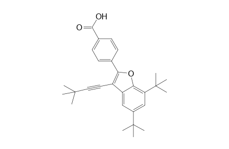 4-[5,7-Di-tert-butyl-3-(3,3-dimethylbut-1-ynyl)benzofuran-2-yl]benzoic Acid