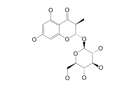 TAKANECHROMANONE-A;2-ALPHA,5,7-TRIHYDROXY-3-BETA-METHYL-CHROMANONE-2-O-BETA-D-GLUCOPYRANOSIDE