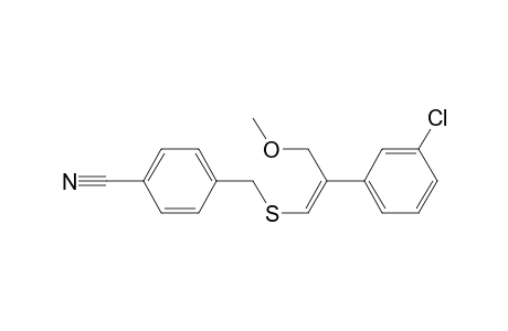 4-[[(Z)-2-(3-chlorophenyl)-3-methoxy-prop-1-enyl]sulfanylmethyl]benzenecarbonitrile