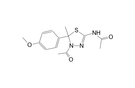 acetamide, N-[4-acetyl-4,5-dihydro-5-(4-methoxyphenyl)-5-methyl-1,3,4-thiadiazol-2-yl]-